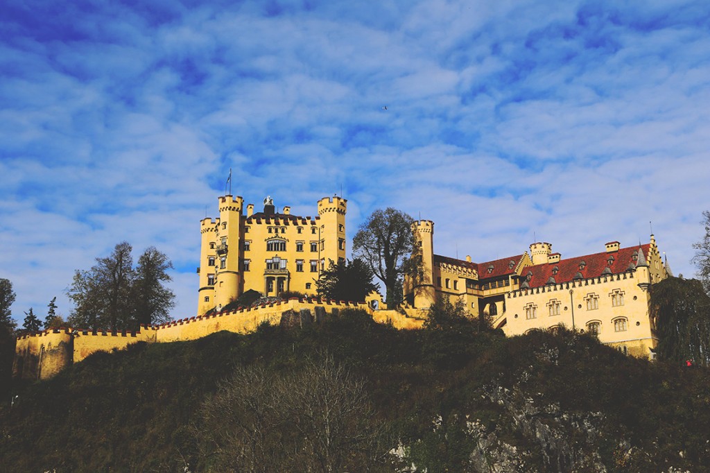 Zamek Hohenschwangau, w którym wychowywał się Ludwik II.