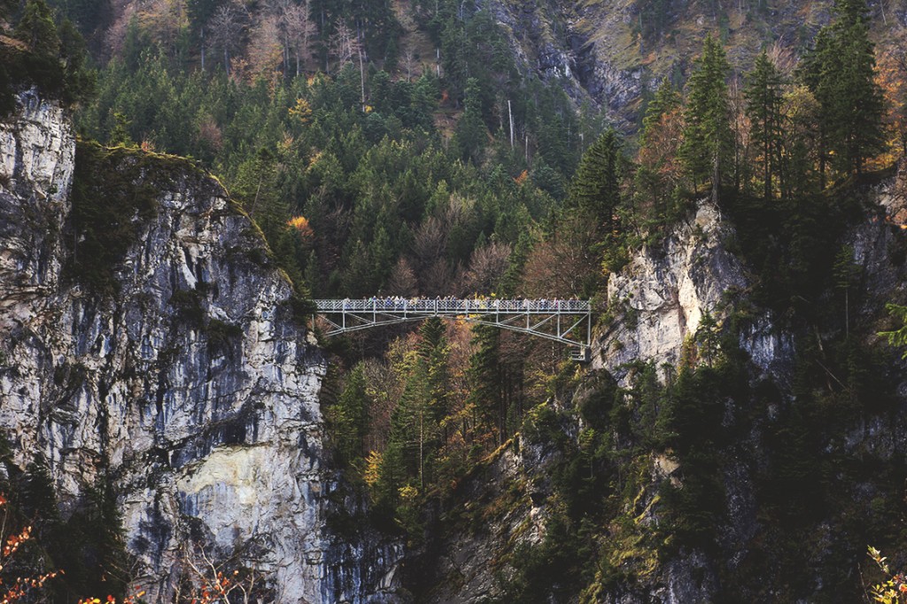 Marienbrücke, czyli Most Marii. W latach 50. XIX w. zbudował go dla swej żony Maksymilian II, ojciec Ludwika II.