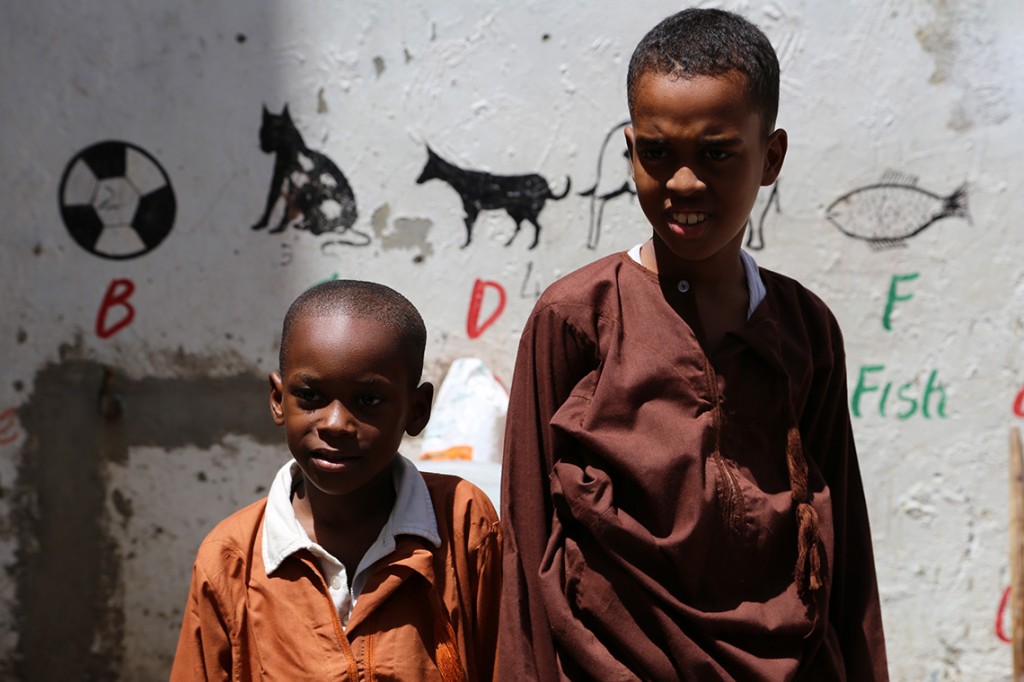 Dzieciaki z przedszkola w Mombasie, Kenia 2013.