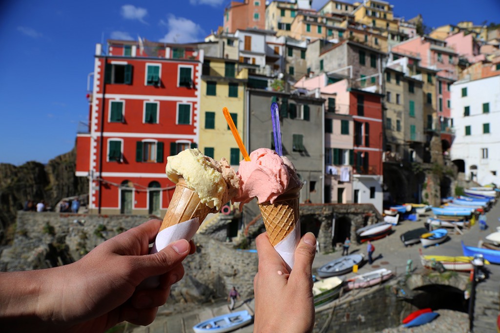 Gelato, czyli lody w słonecznym Riomaggiore! :)