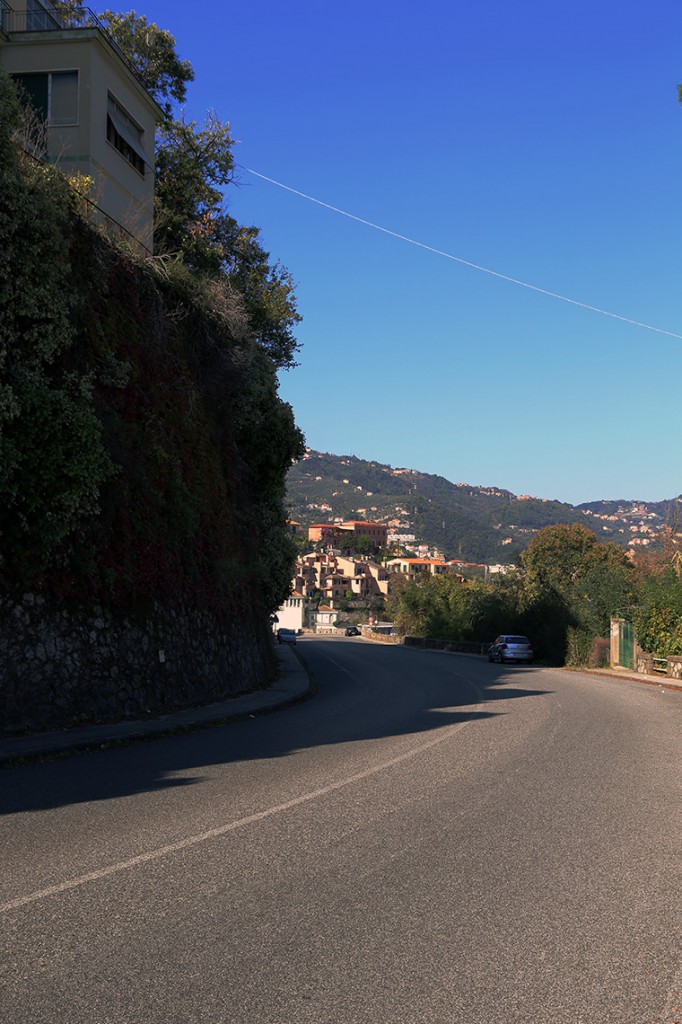 Cały czas pod górę - droga prowadząca z La Spezii do Cinque Terre.