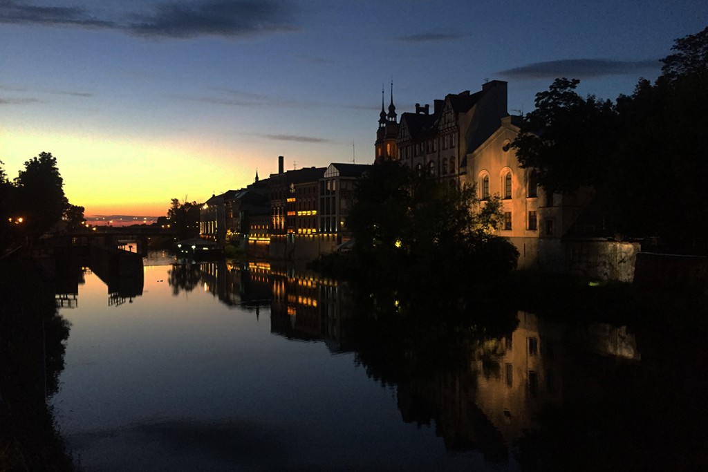 "Opolska Wenecja" nocą, Opole 2015.