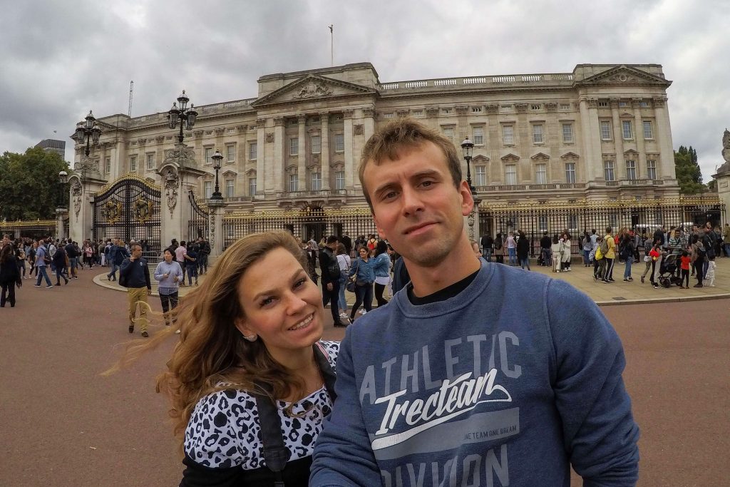 Selfie pod Pałacem Buckingham ;)