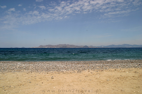 Cudowna plaża na wyspie Kos.