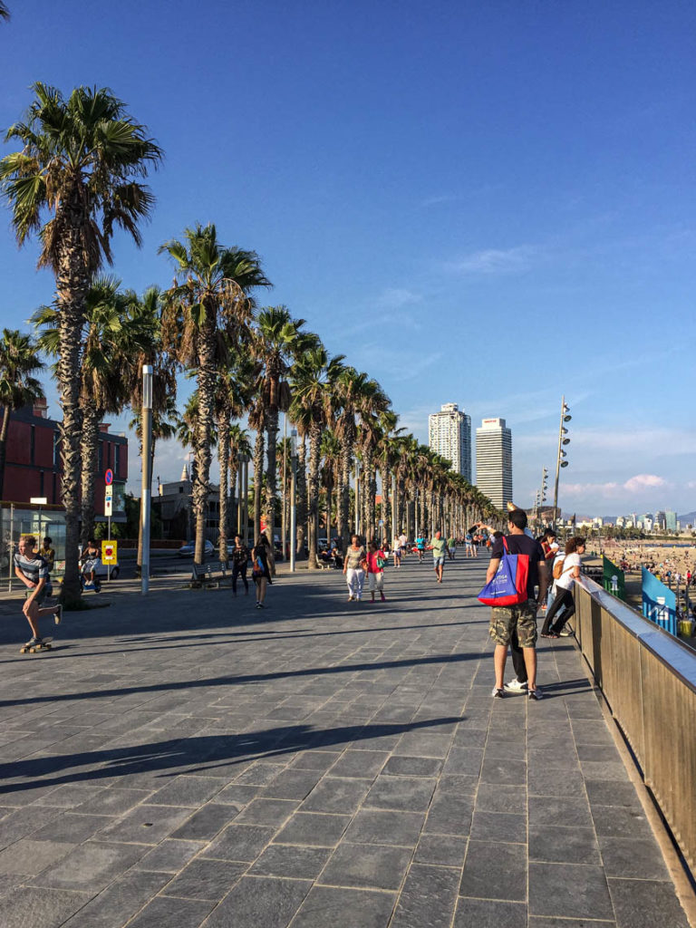 Barcelona - Passeig Marítim de la Barceloneta, 21 września 2016