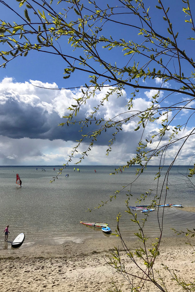 Widok na Zatokę Pucką, camping Maszoperia sun4hel