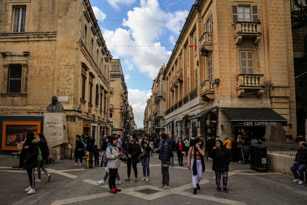 Valletta - Republic Street, 3 marca 2019